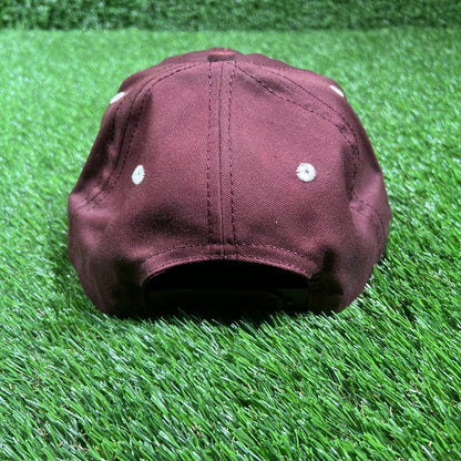 1990s Stussy Shearling Logo Hat Maroon USED x14446
