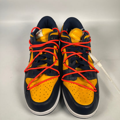 Nike Off White Dunk 2019 University Gold Size 11 USED s13741