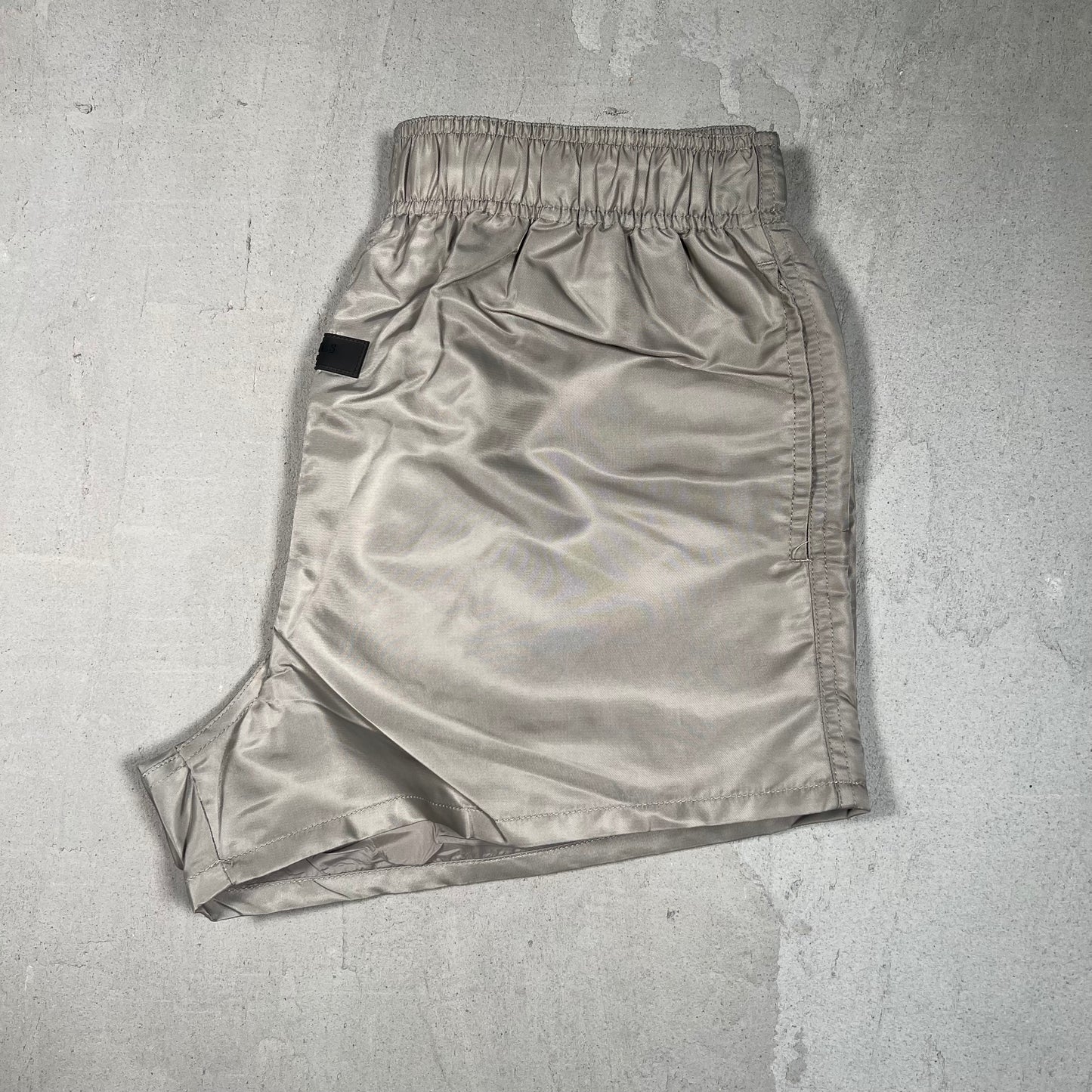 Essentials Fear Of God Nylon Tan Running Shorts Size Small NEW x17446