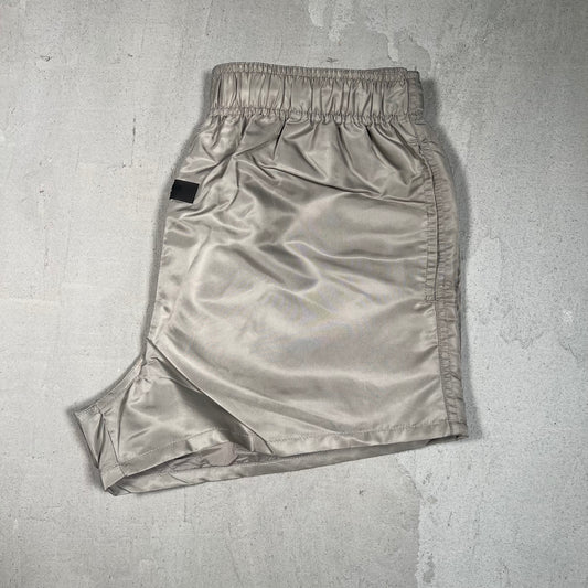 Essentials Fear Of God Nylon Tan Running Shorts Size Small NEW x17446