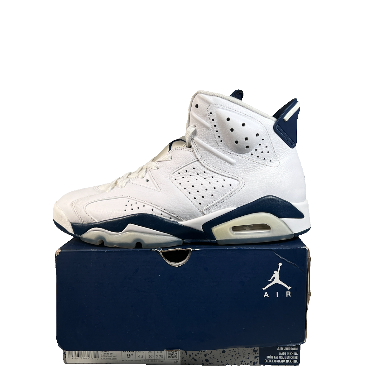 Jordan 6 Midnight Navy (2022) Size 9.5 USED s23205