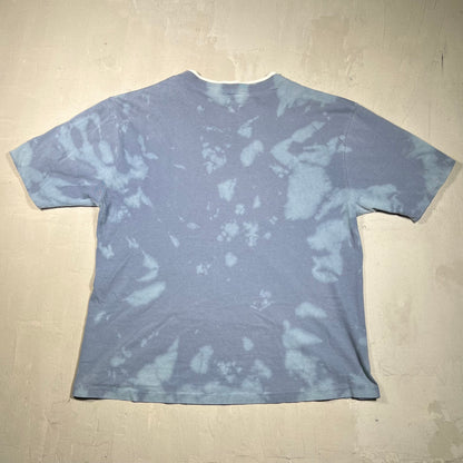 1990s Toronto Maple Leafs Hockey Blue Tie Dye Tee Size Large USED v18934