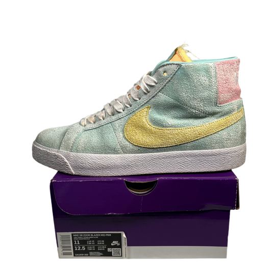 Nike Sb Blazer Mid Faded Light Dew Size 11 USED S17143