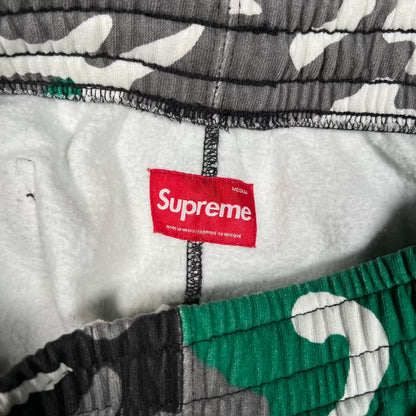 Supreme Small Box Logo Green Camo Sweatpants (2025) Size Medium USED x18915
