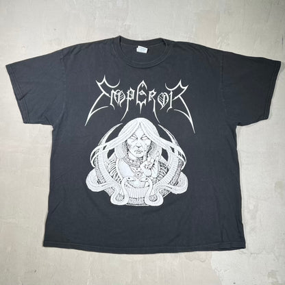 1990s Emperor Wrath of The Tyrant Black Tee Size XL USED v20162