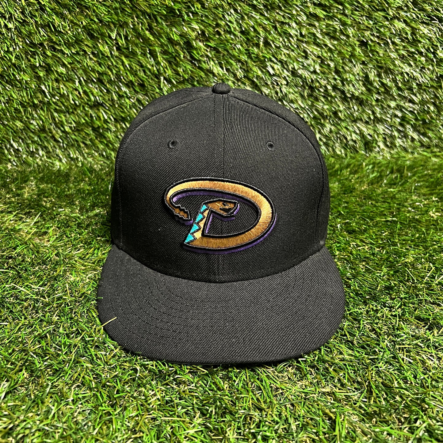 New Era Arizona Diamondbacks Black Hat Size 7 1/2 USED v16014