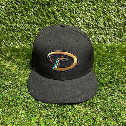 New Era Arizona Diamondbacks Black Hat Size 7 1/2 USED v16014
