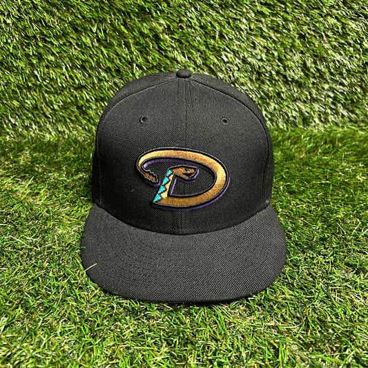 New Era Arizona Diamondbacks Black Hat Size 7 1/2 USED v16014