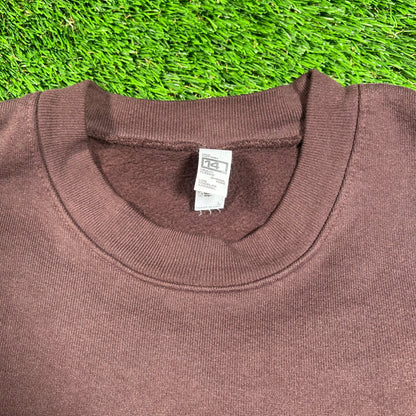Los Angeles Apparel Brown Heavyweight Crewneck Size Large USED x16505