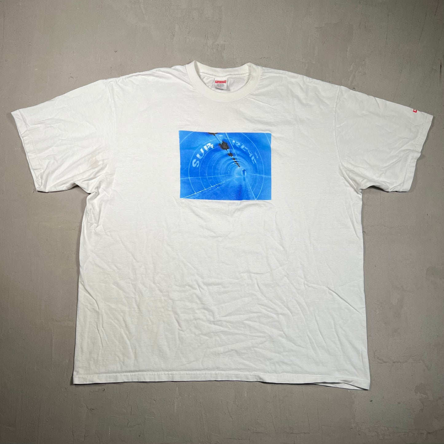 Supreme Tunnel White Tee Size XXL USED x17604