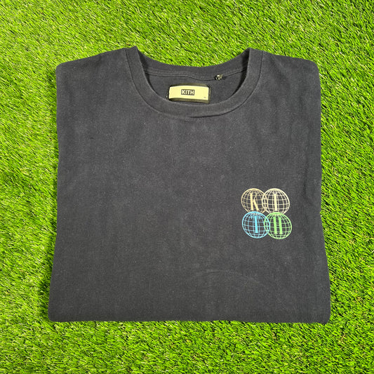 Kith Navy Logo Tee Size XL USED x15708