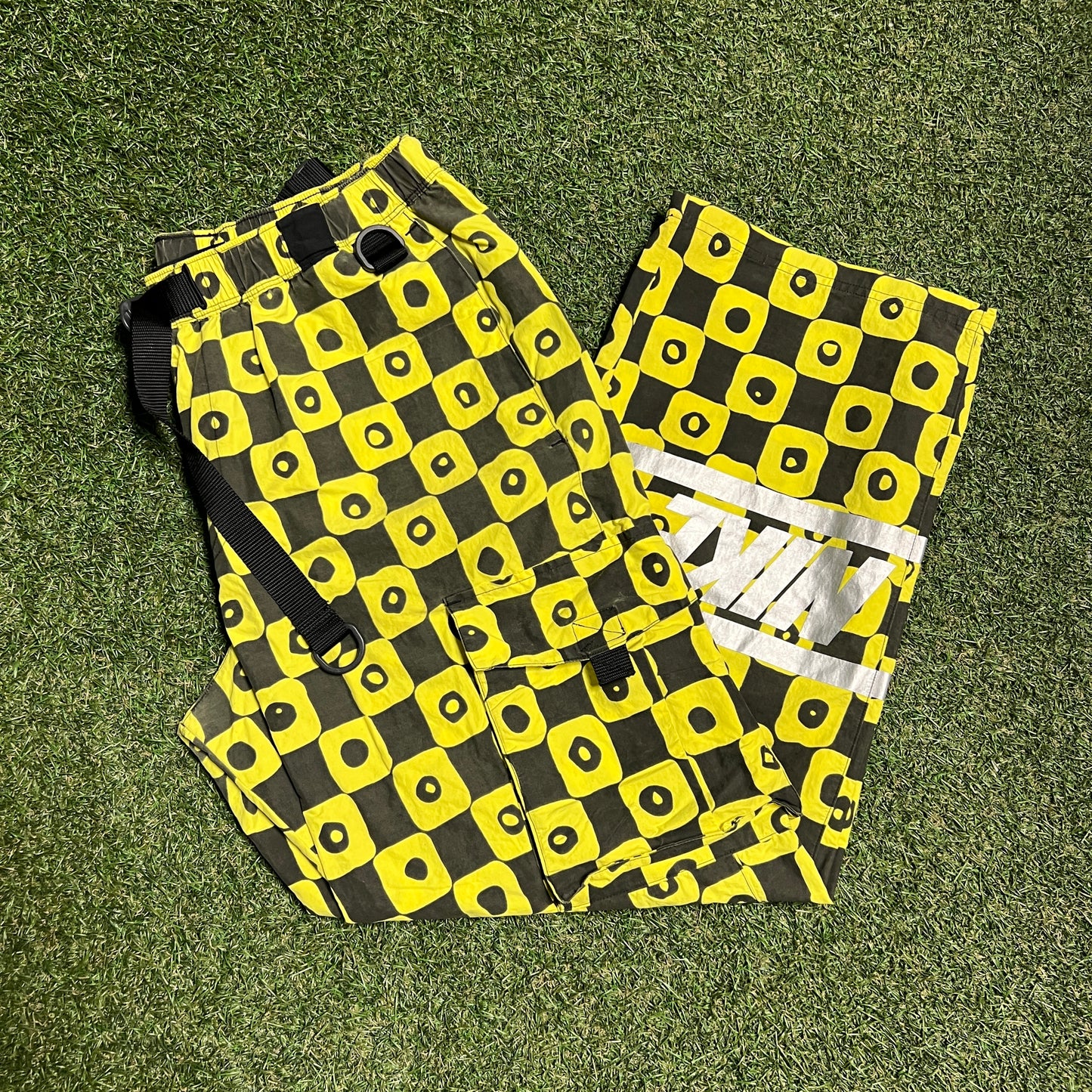 Nike CPFM 2022 Yellow Waffle Pants Size Medium USED x13687