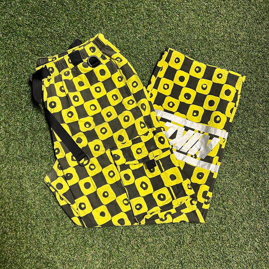Nike CPFM 2022 Yellow Waffle Pants Size Medium USED x13687