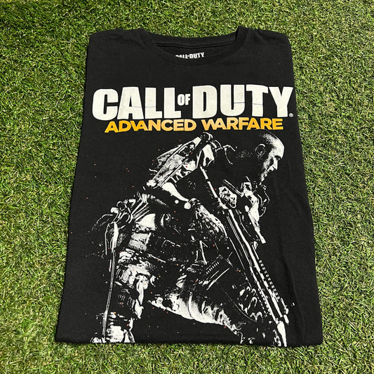 Call of Duty Advanced Warfare Black Tee Size Small USED v16424