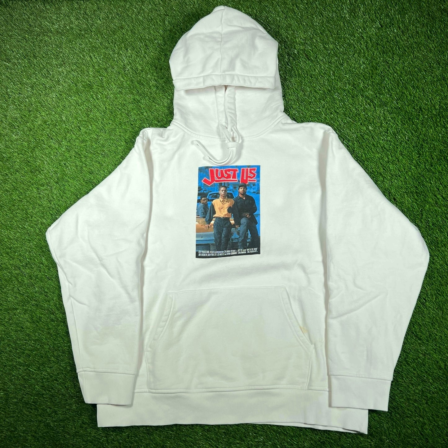 Kith Boyz n the Hood White Hoodie Size XL USED x12627