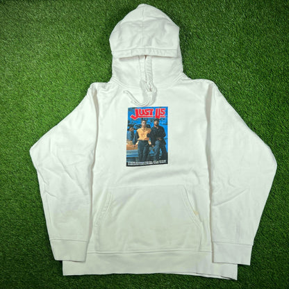Kith Boyz n the Hood White Hoodie Size XL USED x12627