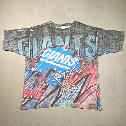 1990s Magic Johnson Tee NY Giants AOP Tee Size Large USED v14812
