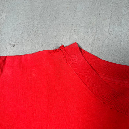 1993 Joe Montana Chiefs Here I Come Salem Tag Red Tee Size XL USED v16754