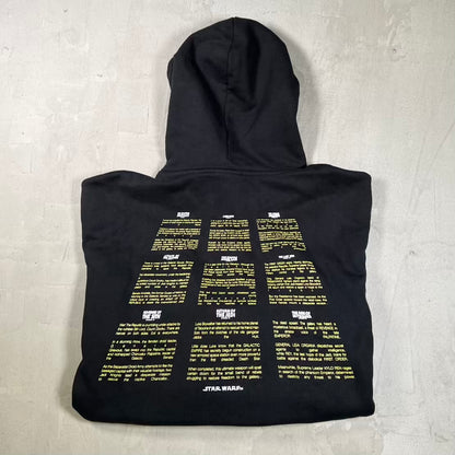Kith Star Wars Credits Hoodie Black Suize Large USED x18831
