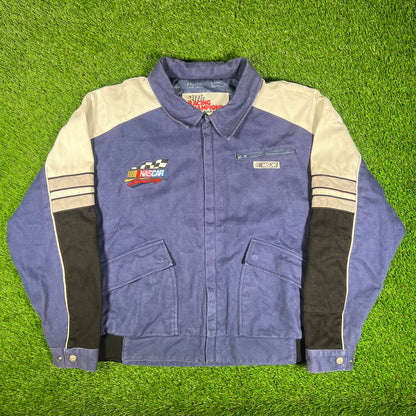 Y2K Nascar "Racing Champions" Blue Jacket SIze XL USED v17896