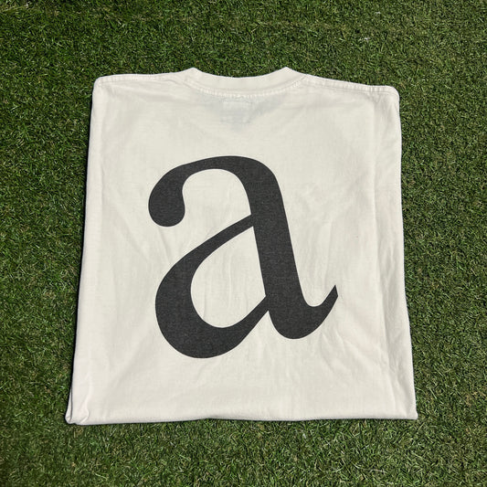 Kendrick Lamar pgLang "at service" White Tee Size Large USED x14162