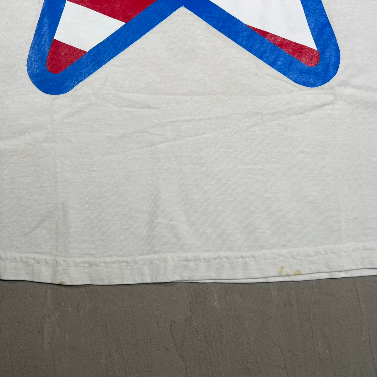 Asspizza Flag Star White Tee Size XXL USED x18447