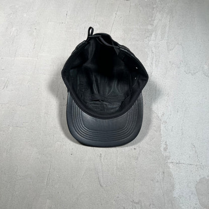 Supreme Leather Camp Cap (2016) USED x17538