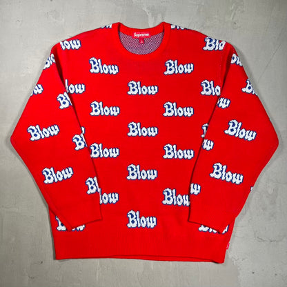 Supreme Blow (2023) Red Sweater Size Large USED x18458