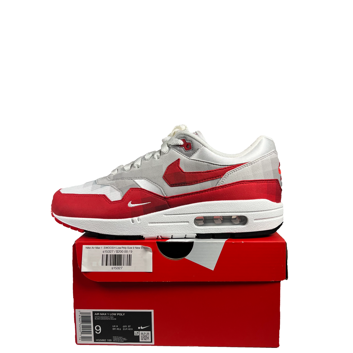 Nike Air Max 1 .SWOOSH Low Poly Size 9 New S15327