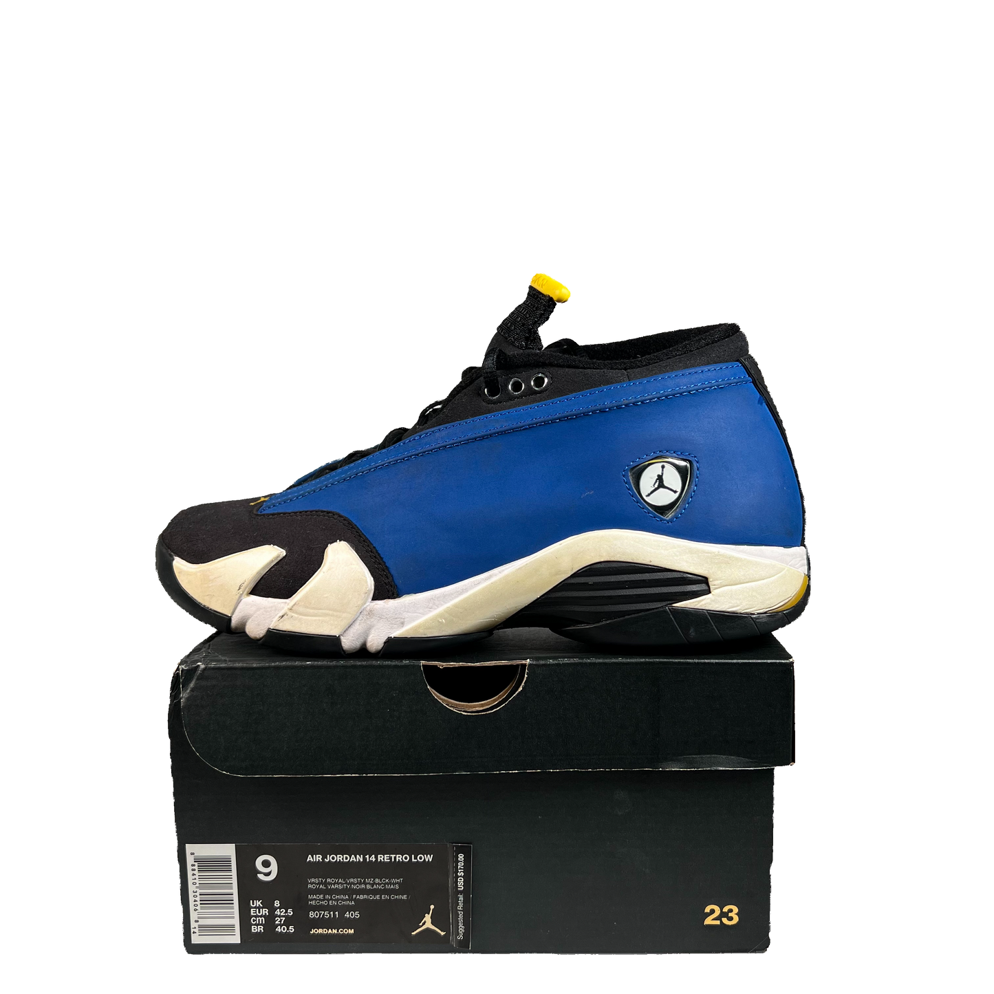 Jordan 14 Laney (2015) Size 9 USED s22139