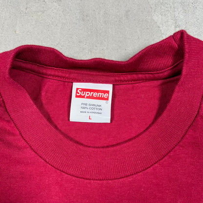 Supreme Hardcore Tee Cardinal (2025) Size Large USED x18347