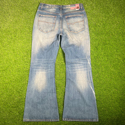 GV Gallery Miley Cyrus Flared Blue Jeans Size Medium NEW x15225