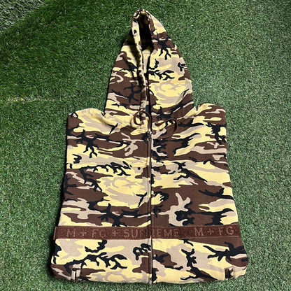 Supreme Marithe Francois Girbaud Zip Camo Hoodie Size XL NEW x14216
