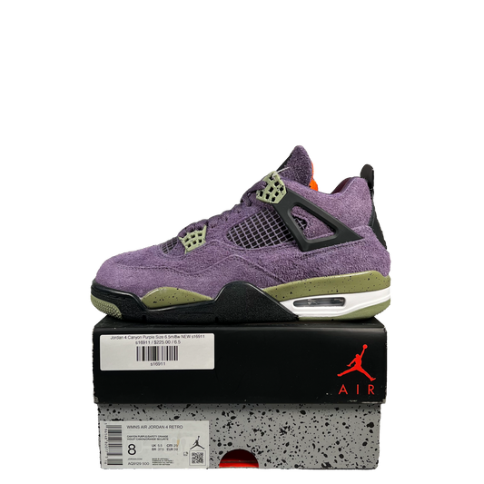 Jordan 4 Canyon Purple Size 6.5m/8w NEW s16911