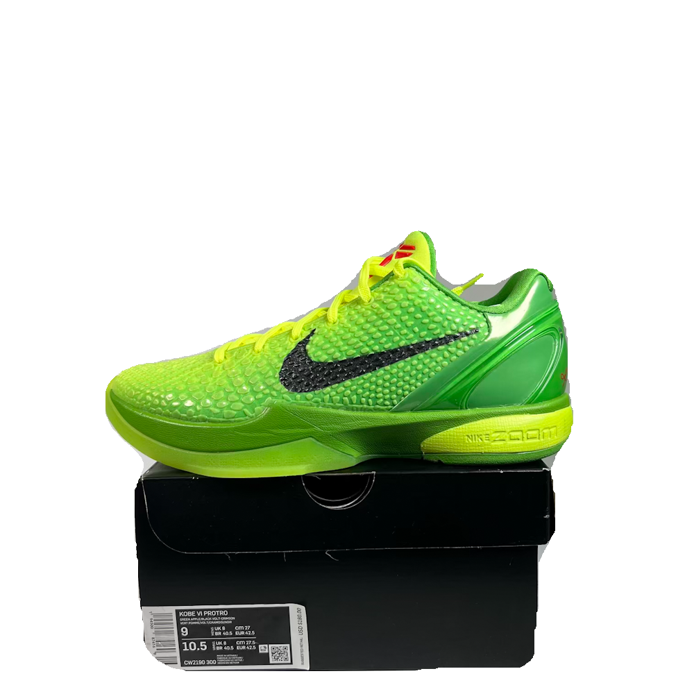 Nike Kobe 6 Grinch (2020) Size 9 NEW s23543