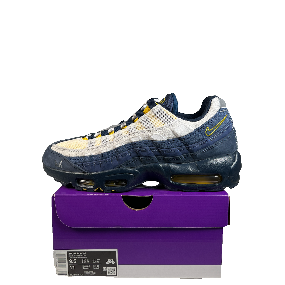 Nike Air Max 95 SB Eric Koston Obsidian Speed Yellow (2025) Size 9.5 USED s22705