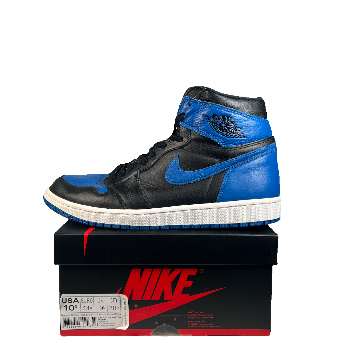 Jordan 1 Royal (2017) Size 10.5 USED s22830