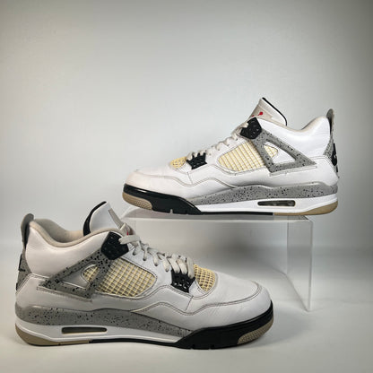 Jordan 4 White Cement (2016) Size 10.5 USED s22445