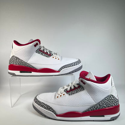 Jordan 3 Cardinal Red (2022) Size 11 USED s23400