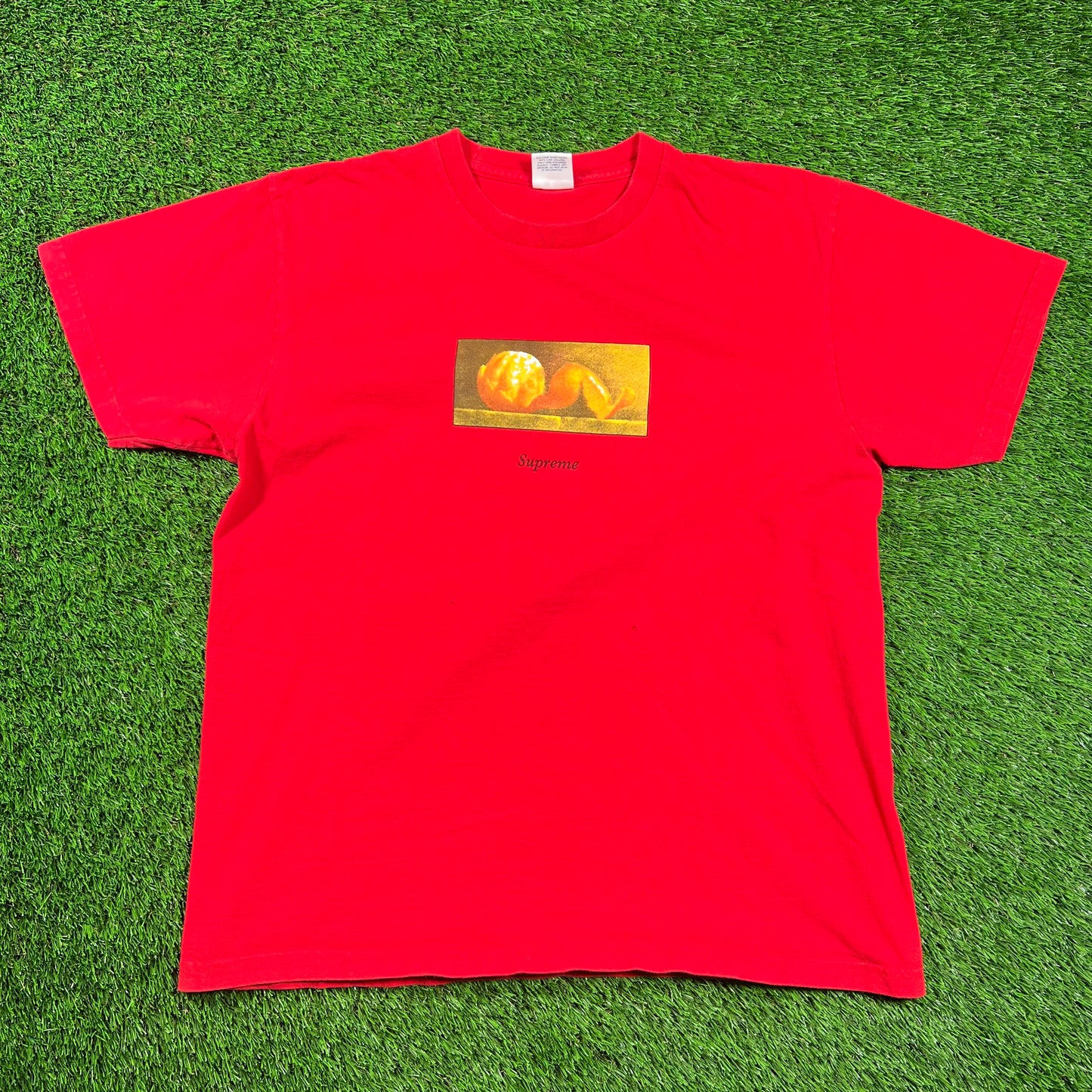 Supreme Peel Tee Red (2015) Size Large USED x16370