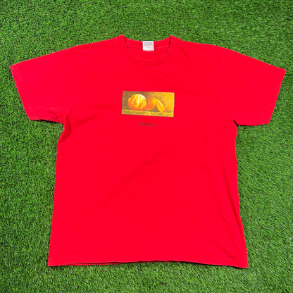 Supreme Peel Tee Red (2015) Size Large USED x16370