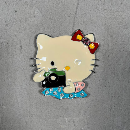 Y2K Hello Kitty Camera Belt Buckle NEW v19363