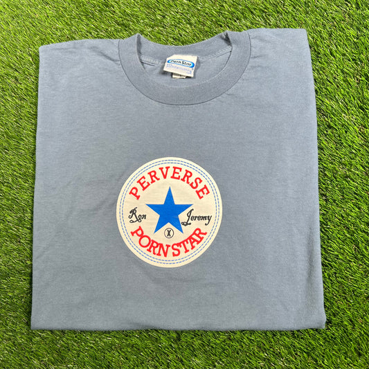 1990s Porn Star Ron Jeremy Perverse Blue Tee Size Large USED v17126