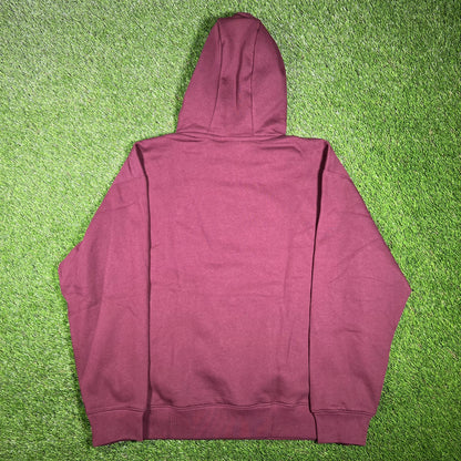 Nike ACG Center Logo Zip Pocket Maroon Hoodie Size Large NEW v17460