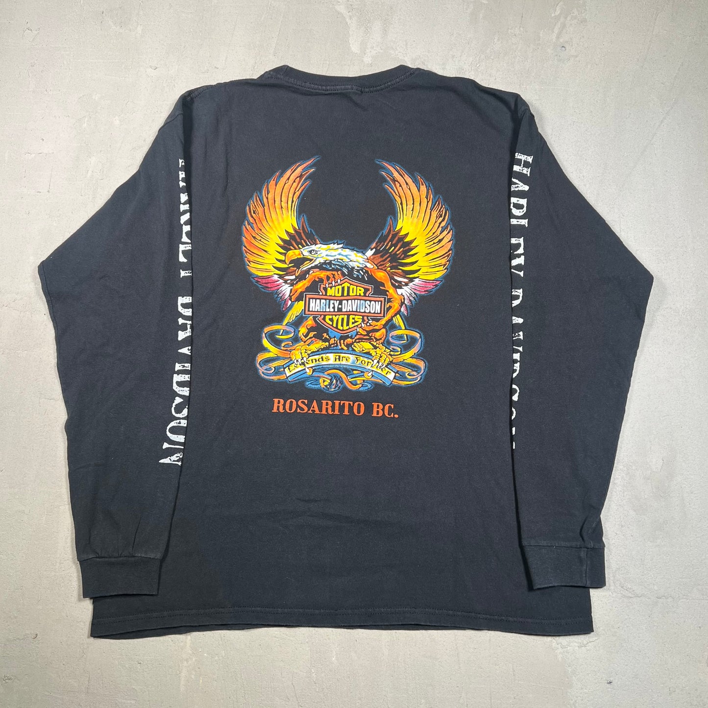2010s Harley Davidson Rosarito Black Longsleeve Size Large USED v18983