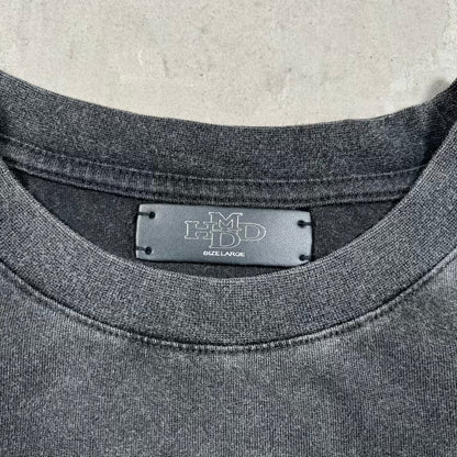 HMDD Reapers Washed Black Tee Size Large USED x18682