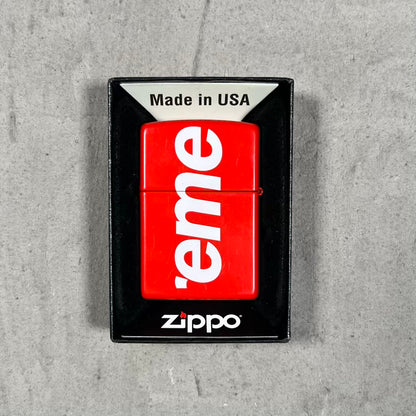 Supreme Red Zippo Lighter USED x18725