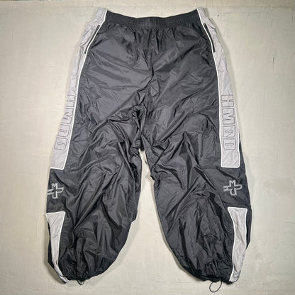 HMDD Black/Grey Nylon Track Pants Size XXL USED x17483