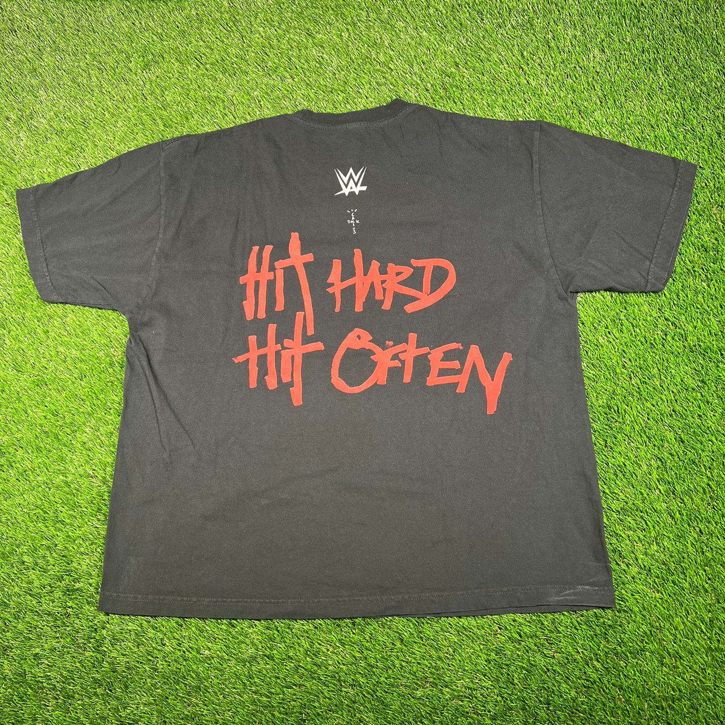 Travis Scott WWE Black "OTC" Roman Reigns Tee (2025) Size XL USED x15854