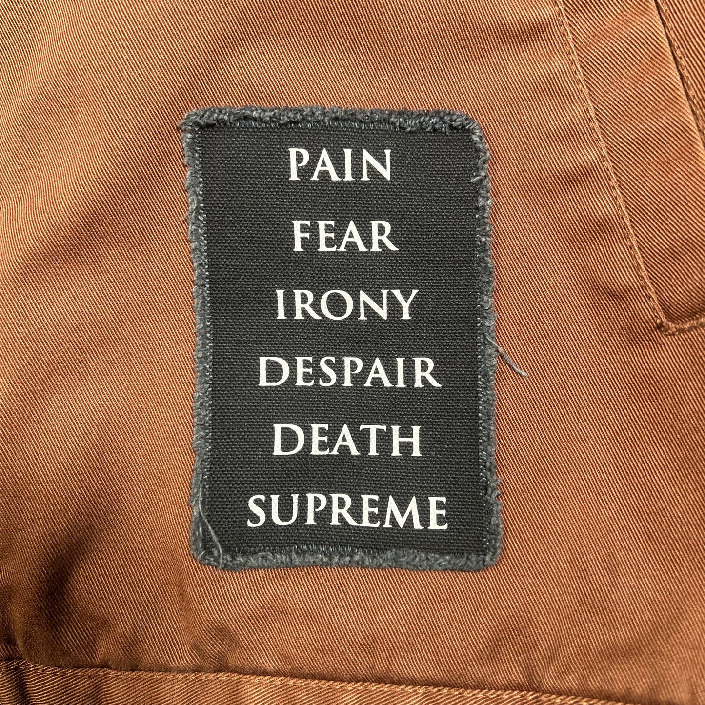 Supreme "The Crow" Brown Work Jacket (2021) Size Small USED x15428